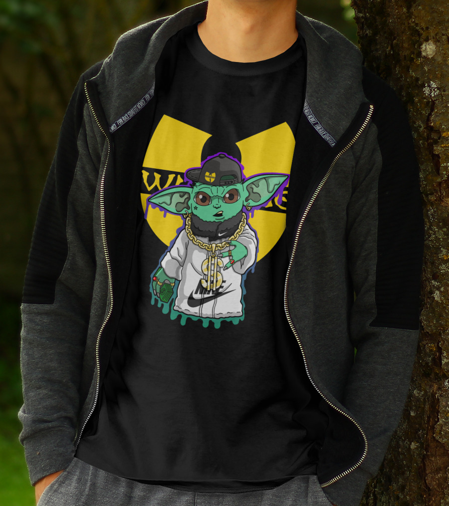 Wu Ni Baby Yoda Wu-Tang Clan Crossover T-Shirt