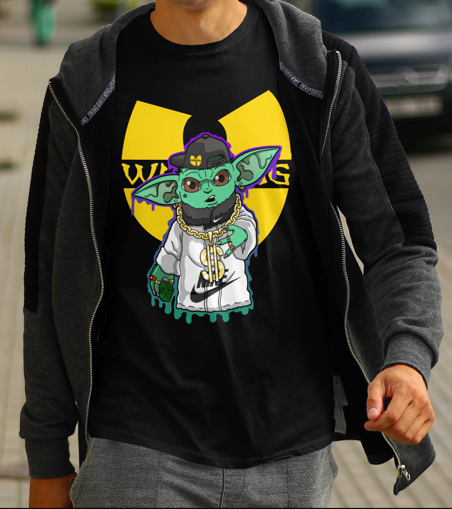 Wu Ni Baby Yoda Wu-Tang Clan Crossover T-Shirt