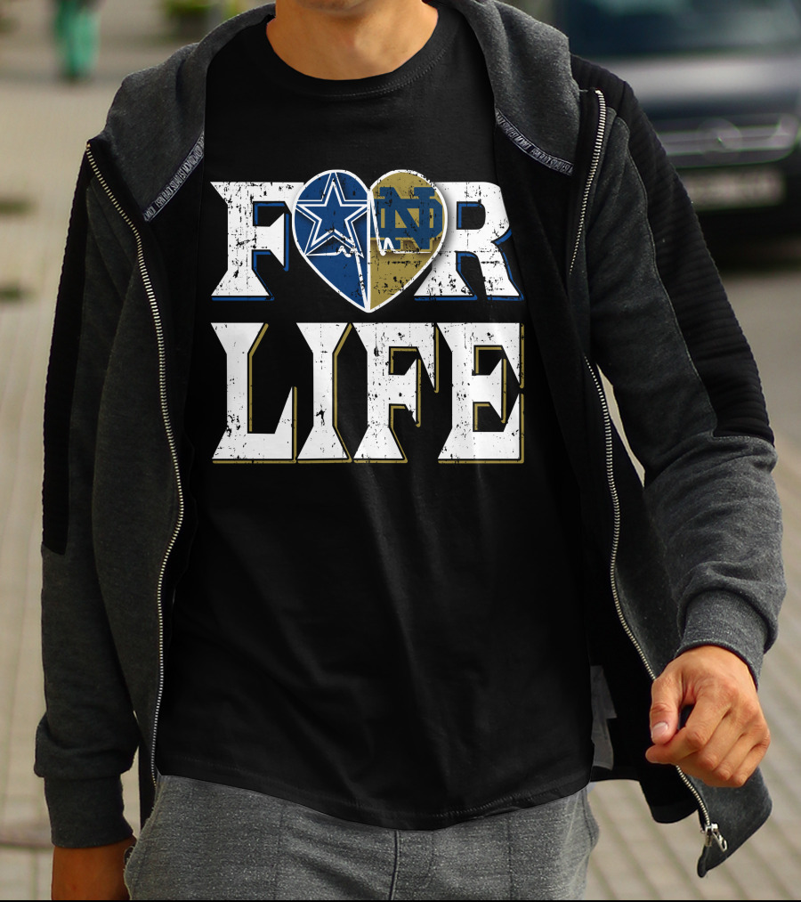 For Life Cowboys Notre Dame T-Shirt