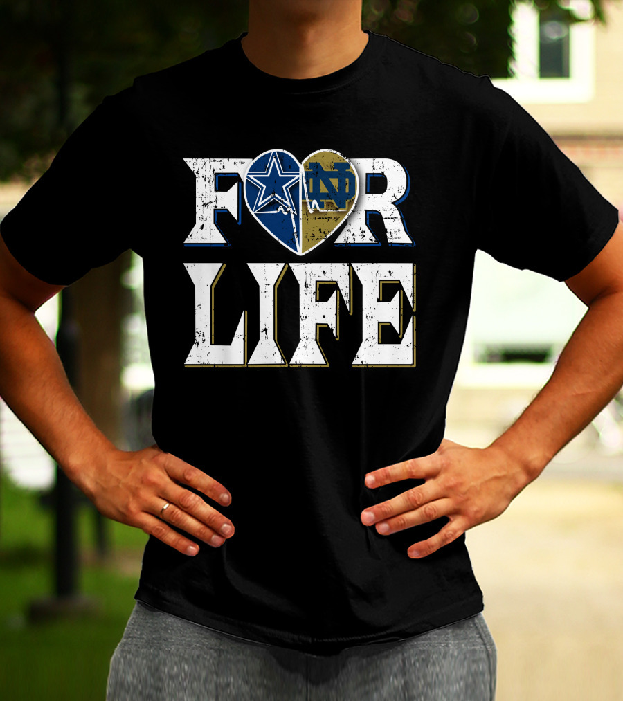 For Life Cowboys Notre Dame T-Shirt