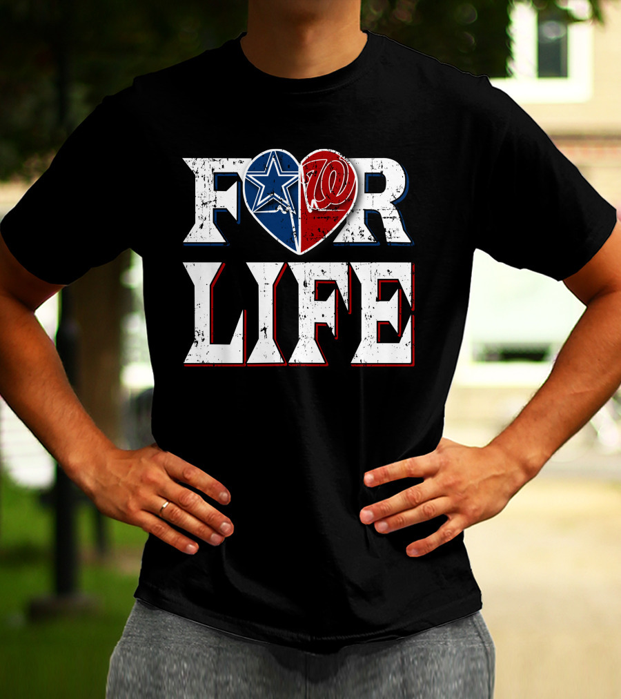 For Life Cowboys Nationals Heart T-Shirt