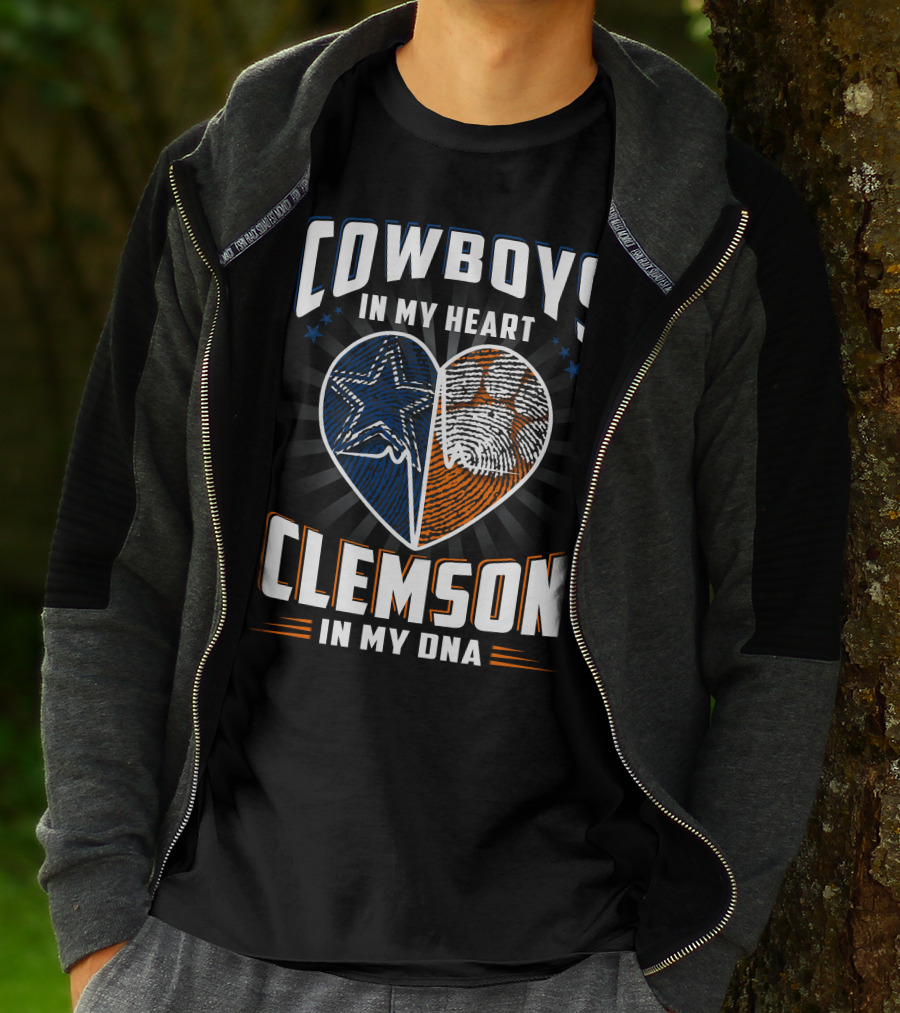 Cowboys IN My Heart Clemson IN My Dna T-Shirt