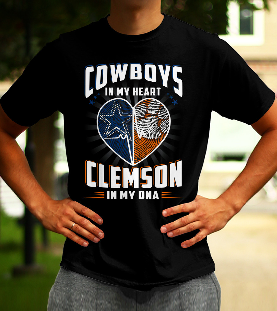 Cowboys IN My Heart Clemson IN My Dna T-Shirt