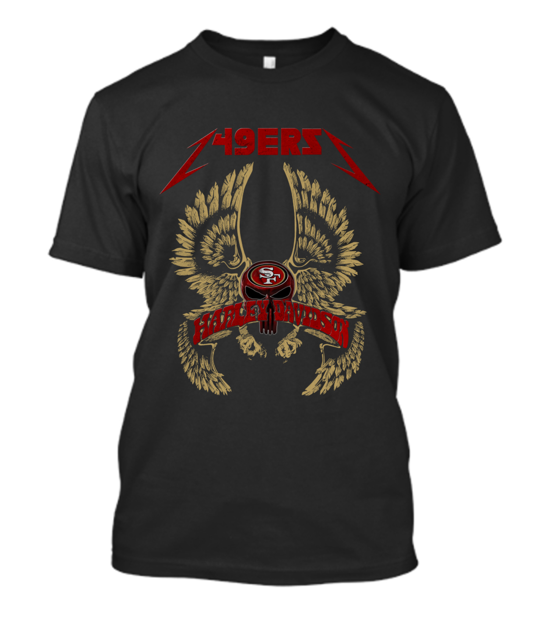 49ers Sf Harley Davidson Nfl T-Shirt