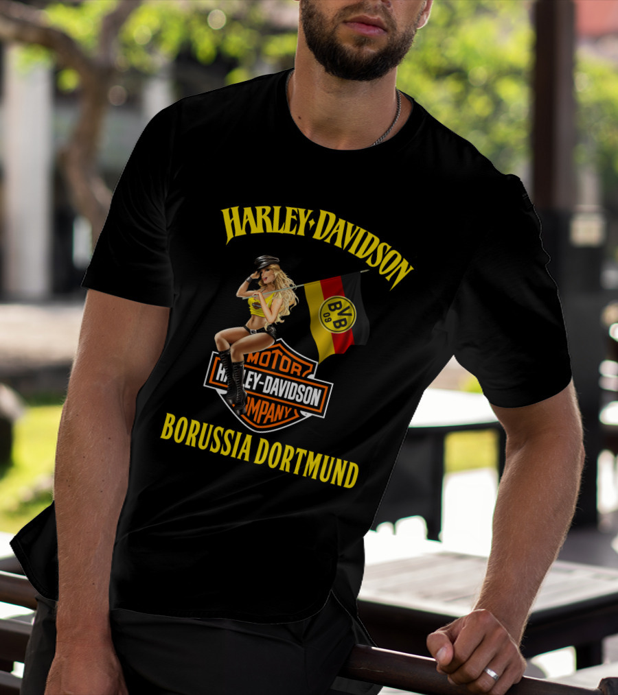 Harley Davidson Borussia Dortmund Bvb 09 Motor Company T-Shirt