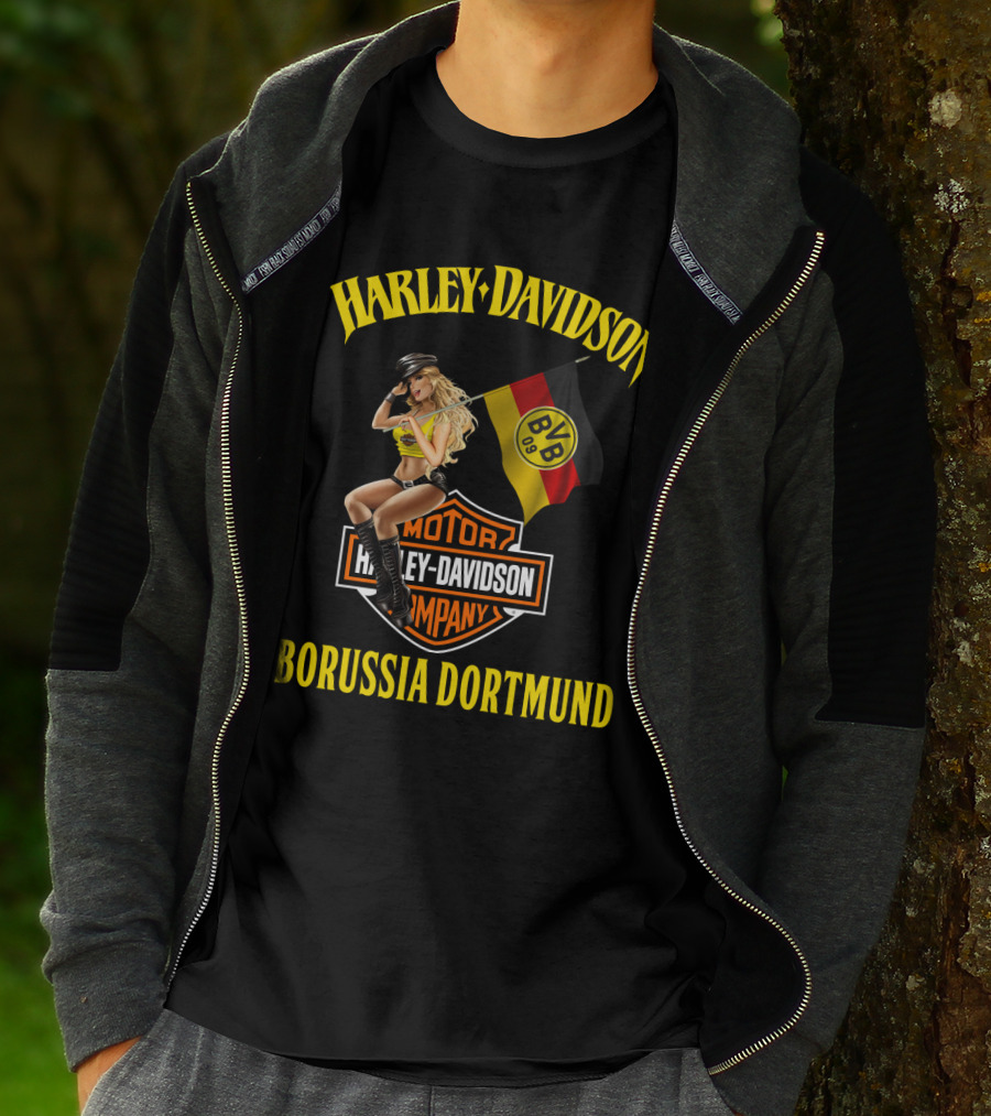 Harley Davidson Borussia Dortmund Bvb 09 Motor Company T-Shirt