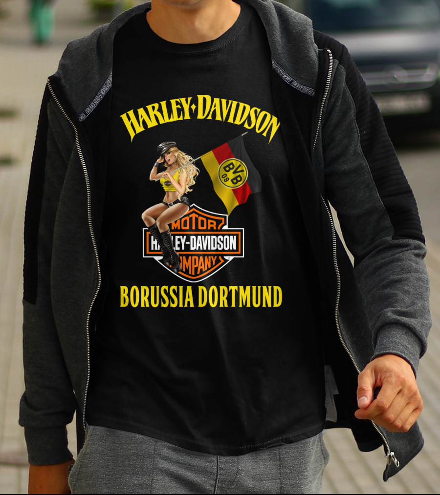 Harley Davidson Borussia Dortmund Bvb 09 Motor Company T-Shirt