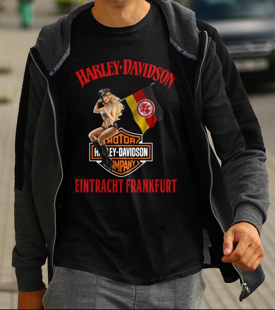 Harley Davidson Eintracht Frankfurt Motor Company Flag Woman T-Shirt