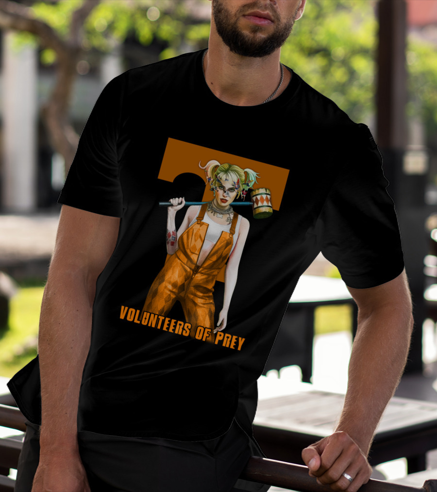 Volunteers Of Prey Tennessee Iconic Figure With Hammer T-Shirt
