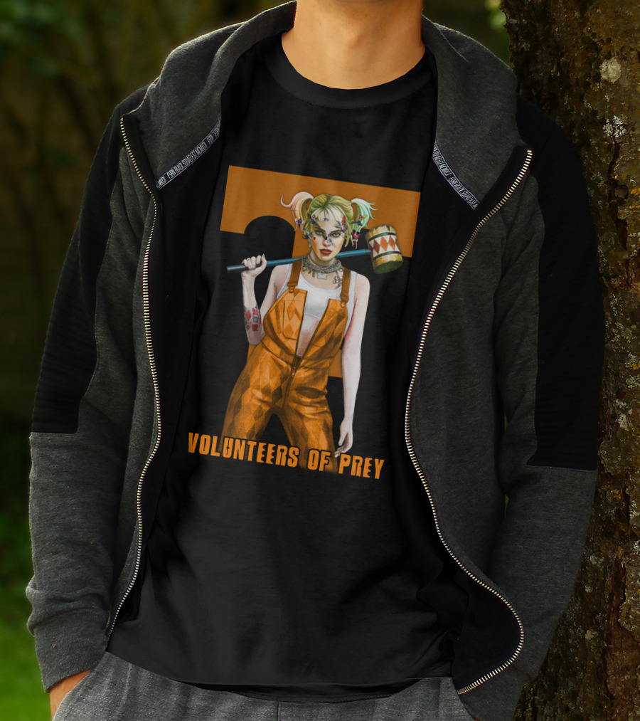 Volunteers Of Prey Tennessee Iconic Figure With Hammer T-Shirt