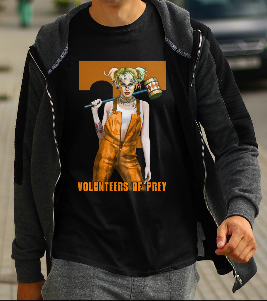 Volunteers Of Prey Tennessee Iconic Figure With Hammer T-Shirt