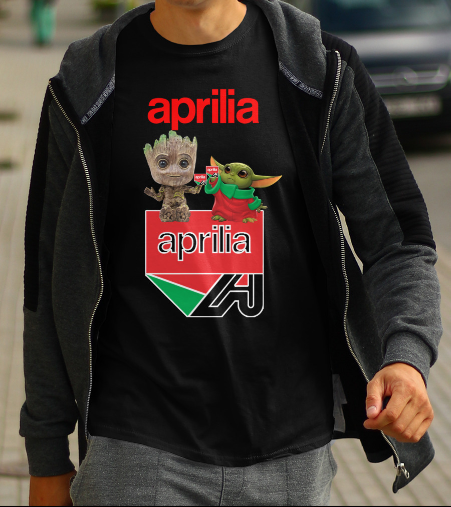 Aprilia Dh 21 Groot Baby Yoda Collaboration T-Shirt