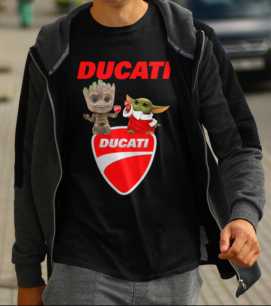 Ducati Groot Yoda Guardians Star Wars Collaboration T-Shirt