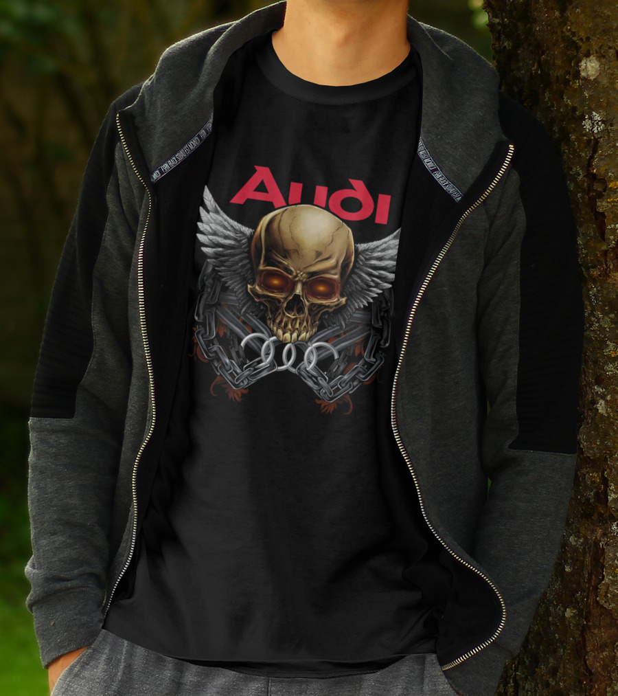 Audi Skull Wings Chains T-Shirt
