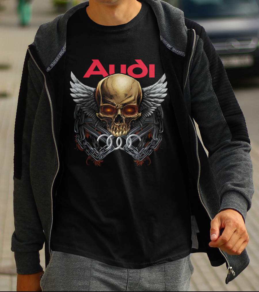 Audi Skull Wings Chains T-Shirt