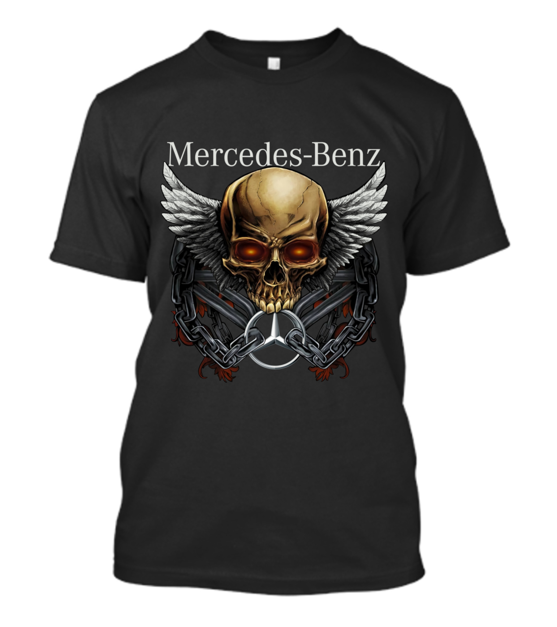 Mercedes Benz Skull Wings T-Shirt