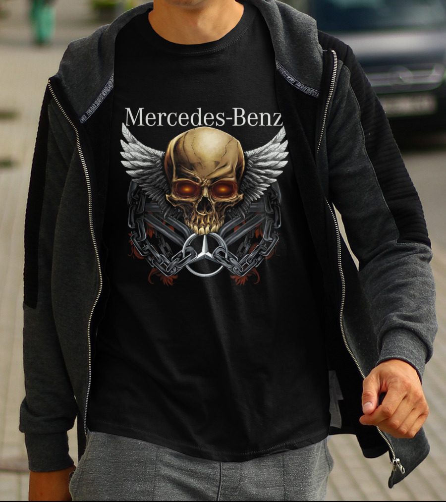 Mercedes Benz Skull Wings T-Shirt
