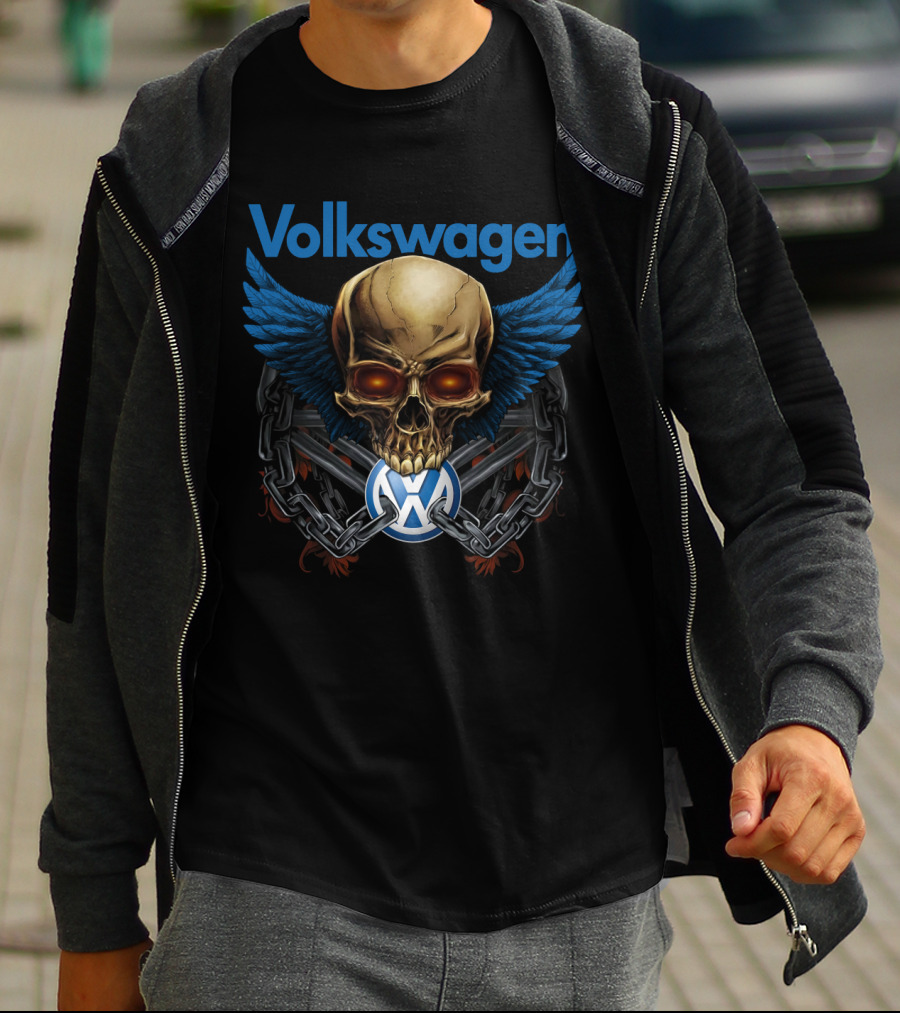 Volkswagen Skull Wings Chain T-Shirt