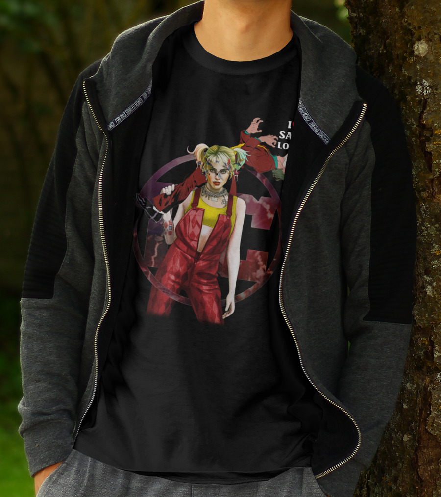 Harley Quinn Joker I Heart Saw Love T-Shirt