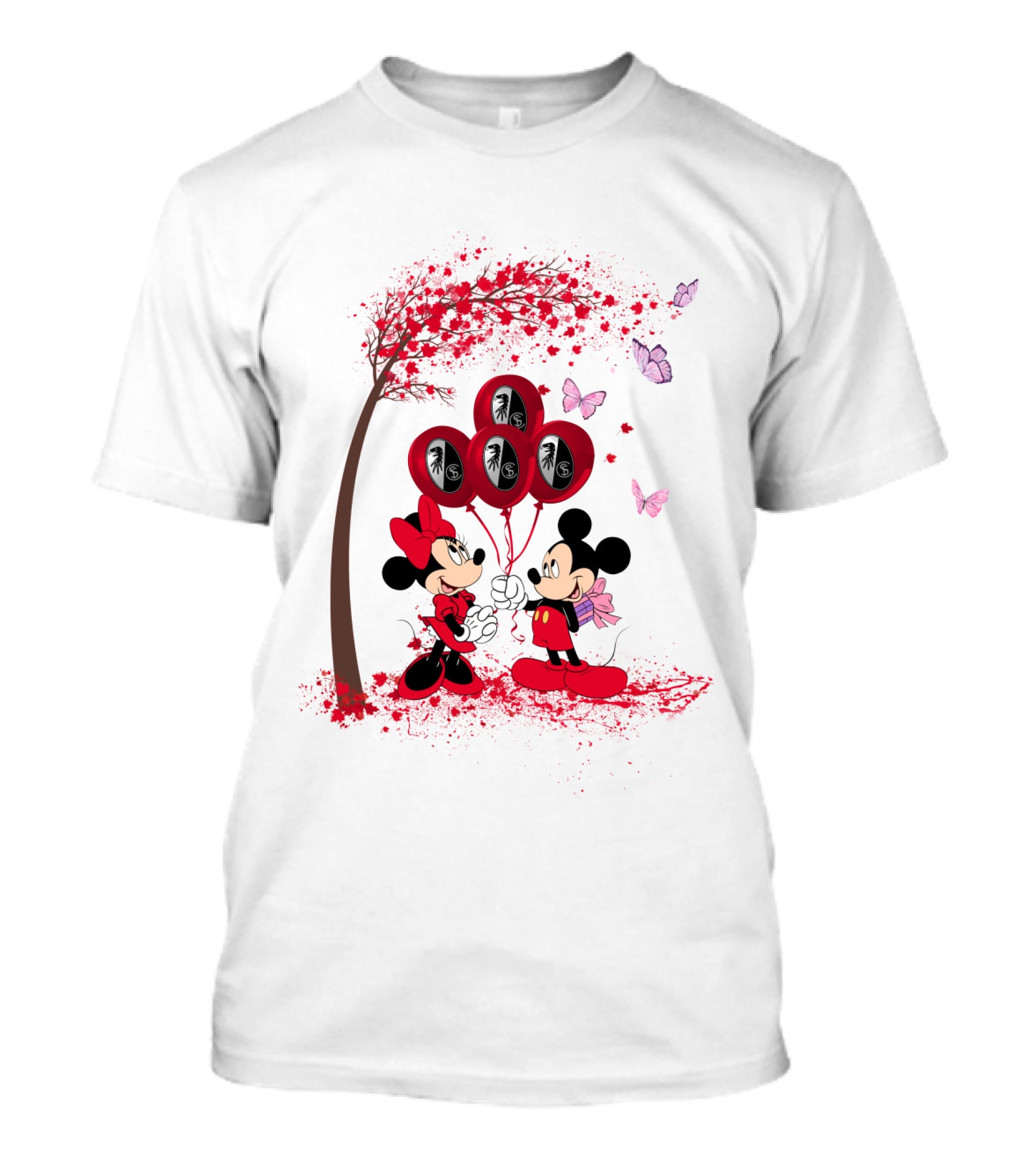 Mickey Minnie Balloons SC Freiburg Bundesliga DH 29 T-Shirt