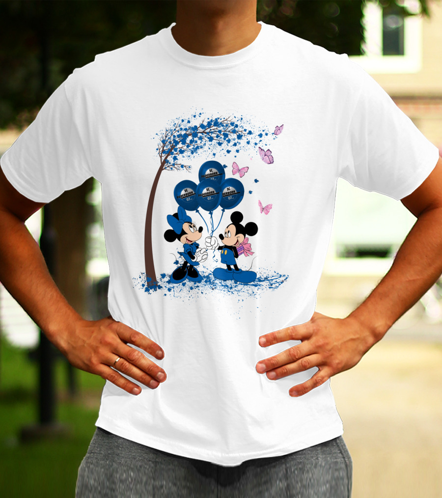 DH 29 Bundesliga SC Paderborn 07 Mickey And Minnie Balloons T-Shirt