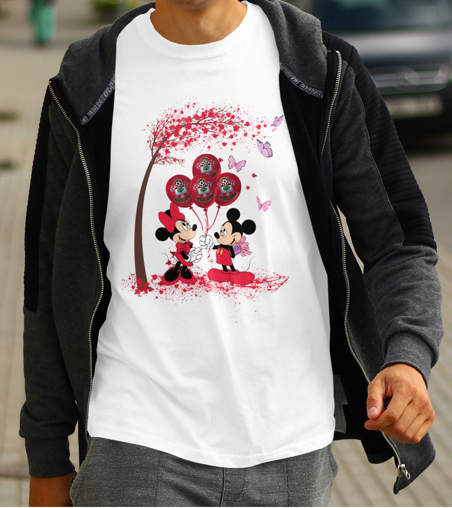 DH 29 Southampton Premier League Mickey Minnie Balloons T-Shirt