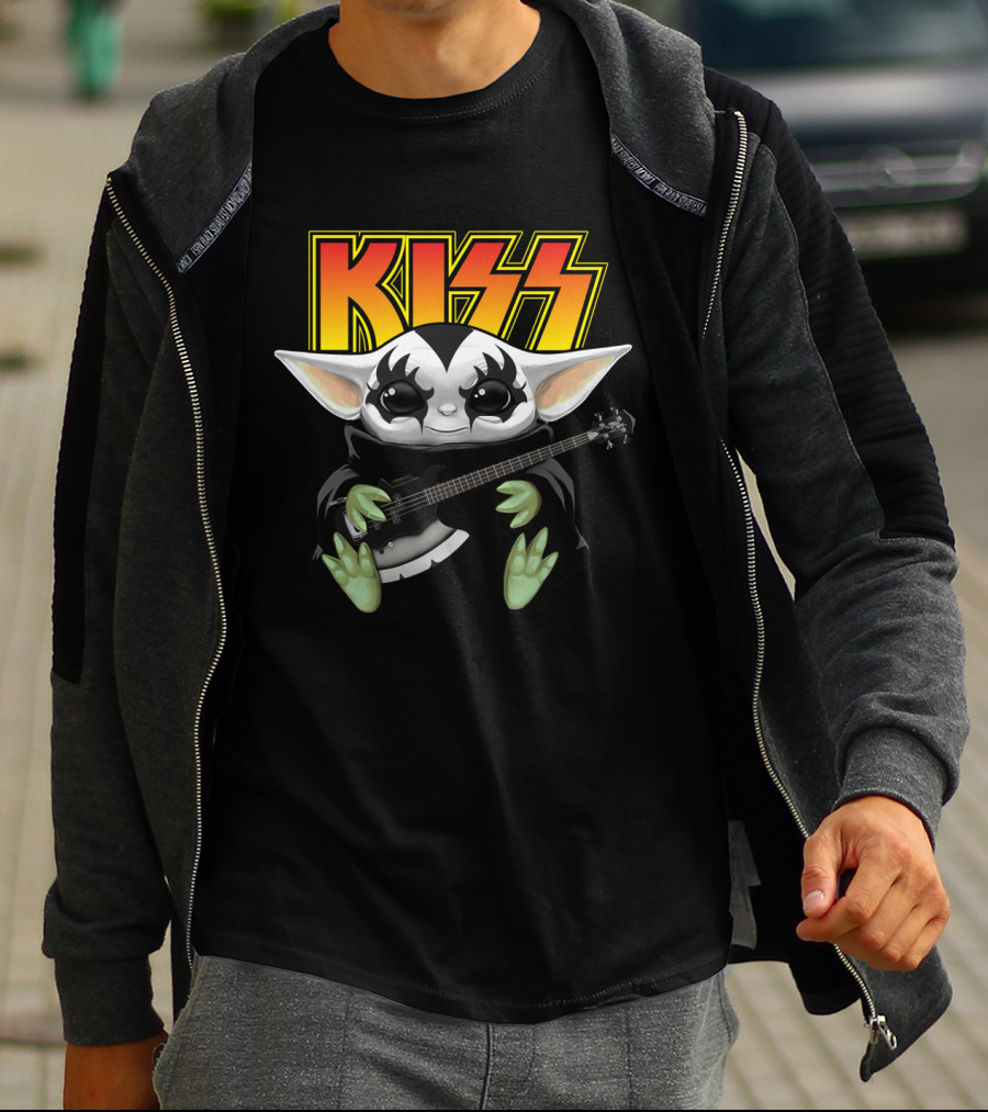KISS Gene Simmons Baby Alien Guitar T-Shirt