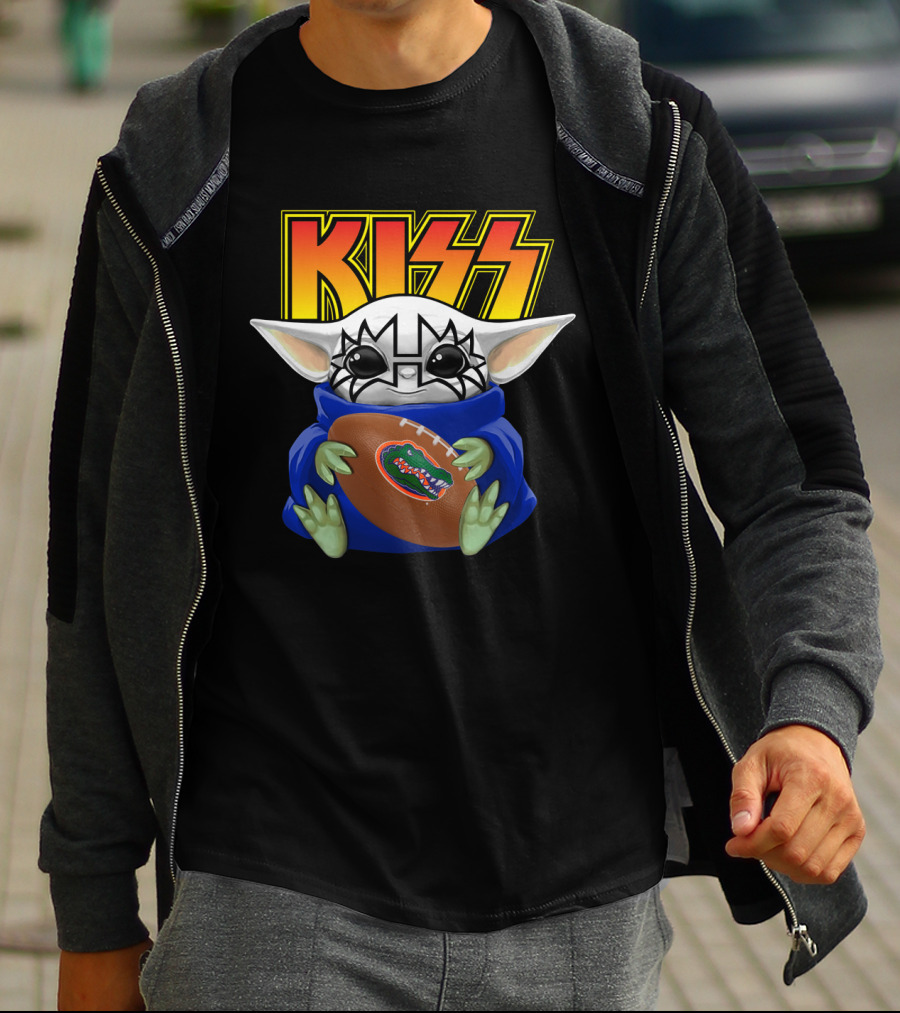 KISS Tommy Thayer Baby Yoda Florida Gators Football Fan T-Shirt