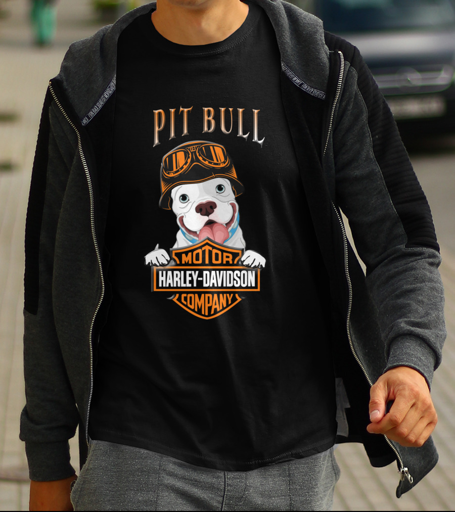 Pit Bull Harley Davidson Motor Company T-Shirt