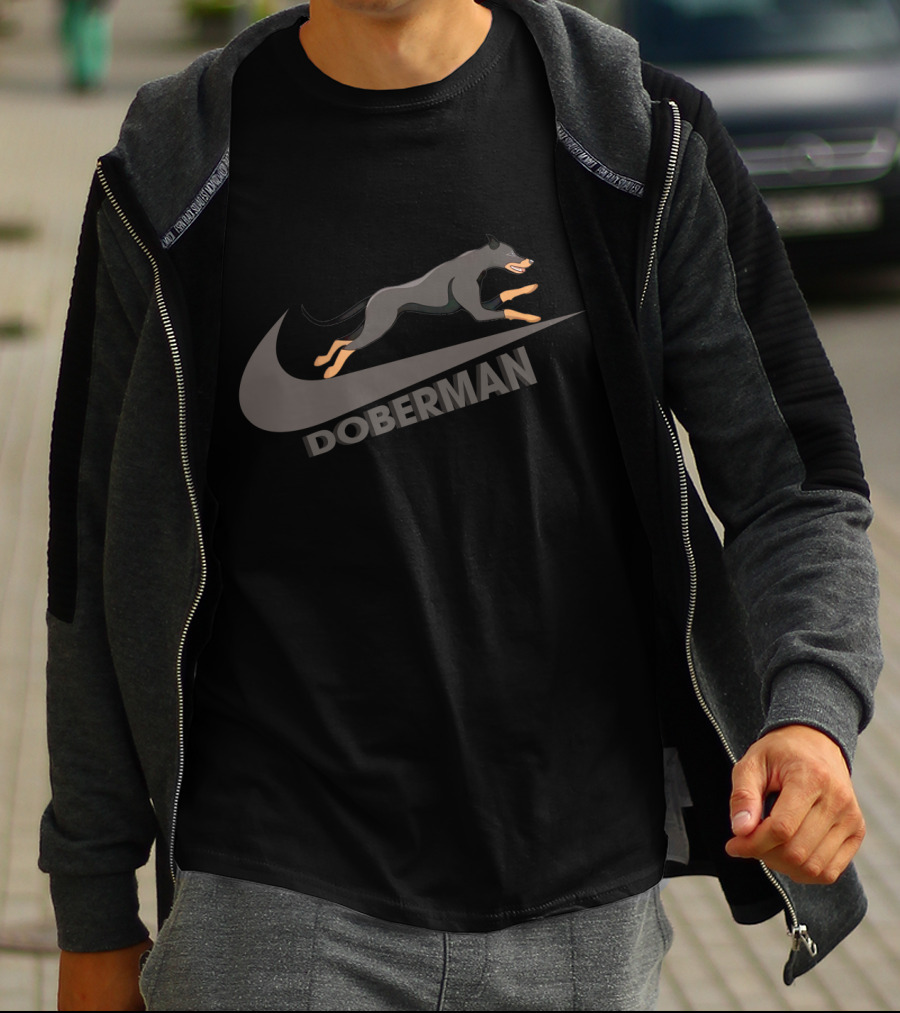 Doberman Nike Swoosh T-Shirt
