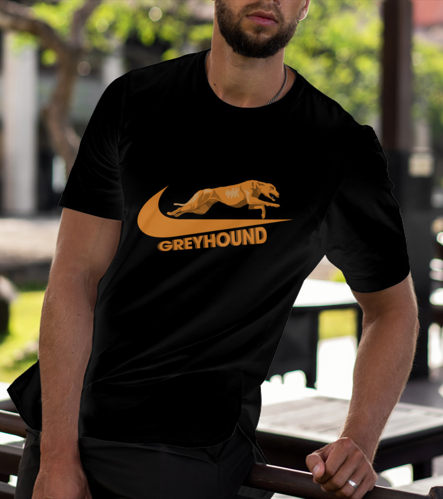 Greyhound Nike Jumping Dog T-Shirt