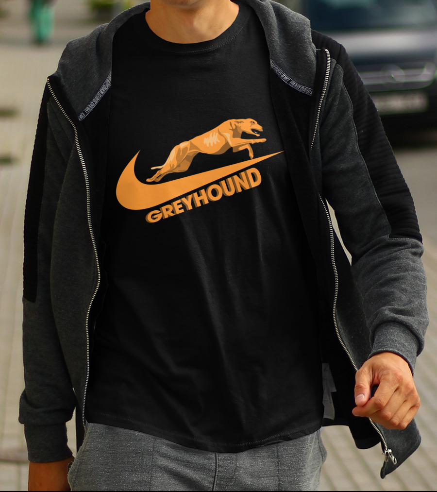 Greyhound Nike Jumping Dog T-Shirt