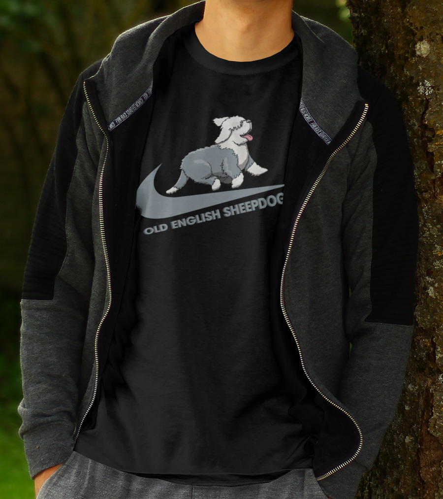 Old English Sheepdog Nike Swoosh T-Shirt