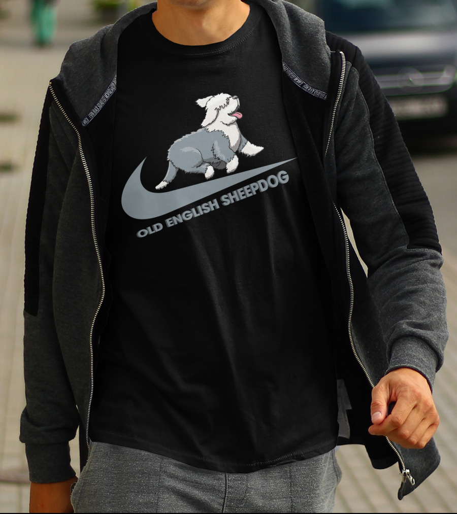 Old English Sheepdog Nike Swoosh T-Shirt