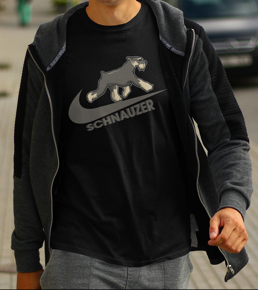 Schnauzer Nike Swoosh T-Shirt