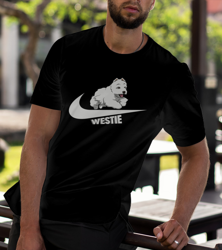 Westie Dog Nike Swoosh T-Shirt