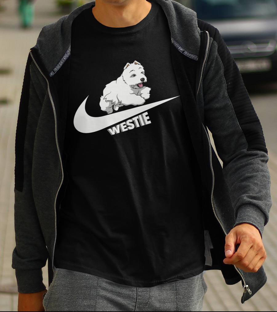 Westie Dog Nike Swoosh T-Shirt