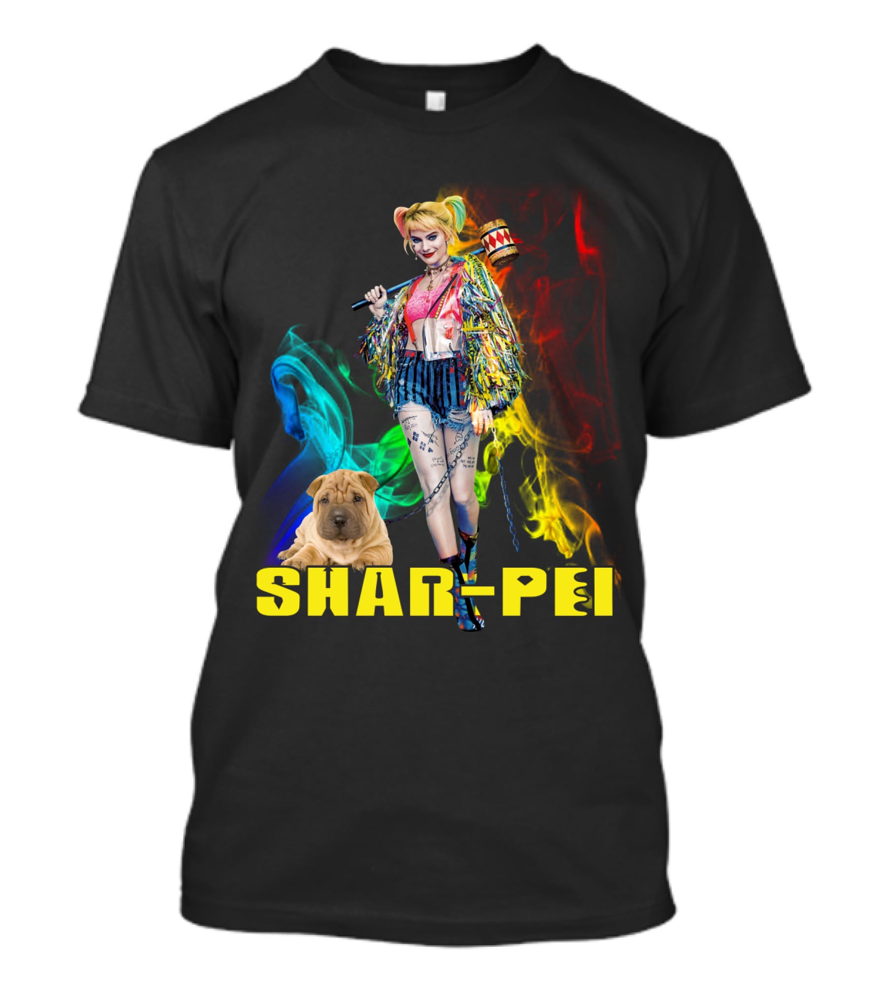 Shar-Pei Harley Quinn Dh T-Shirt