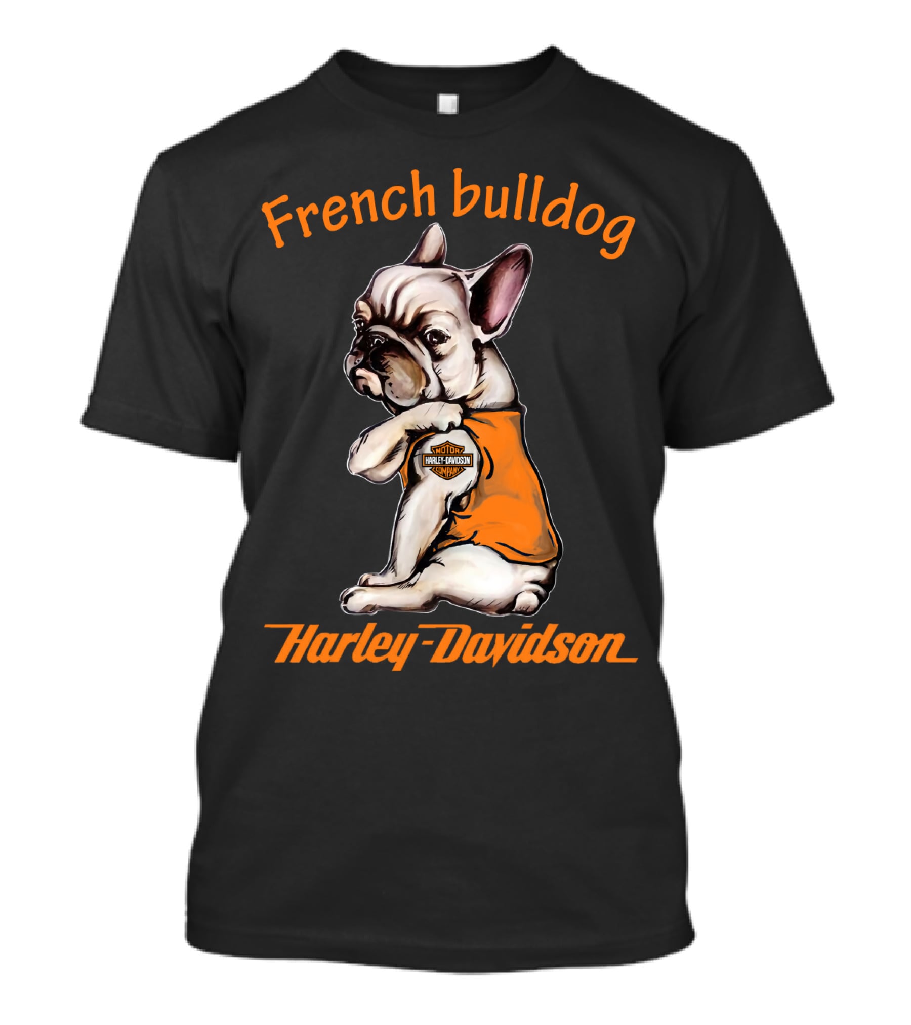 French Bulldog Harley Davidson Motorcycle T-Shirt