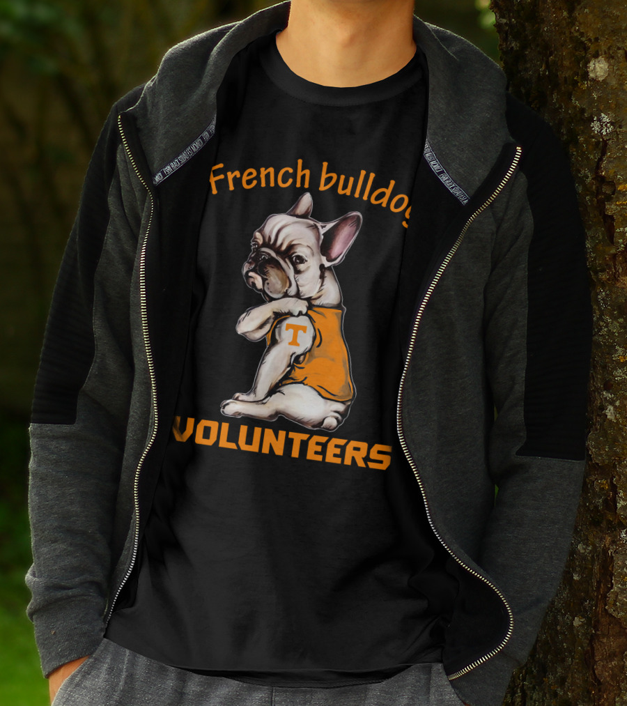 French Bulldog Tennessee Volunteers T-Shirt