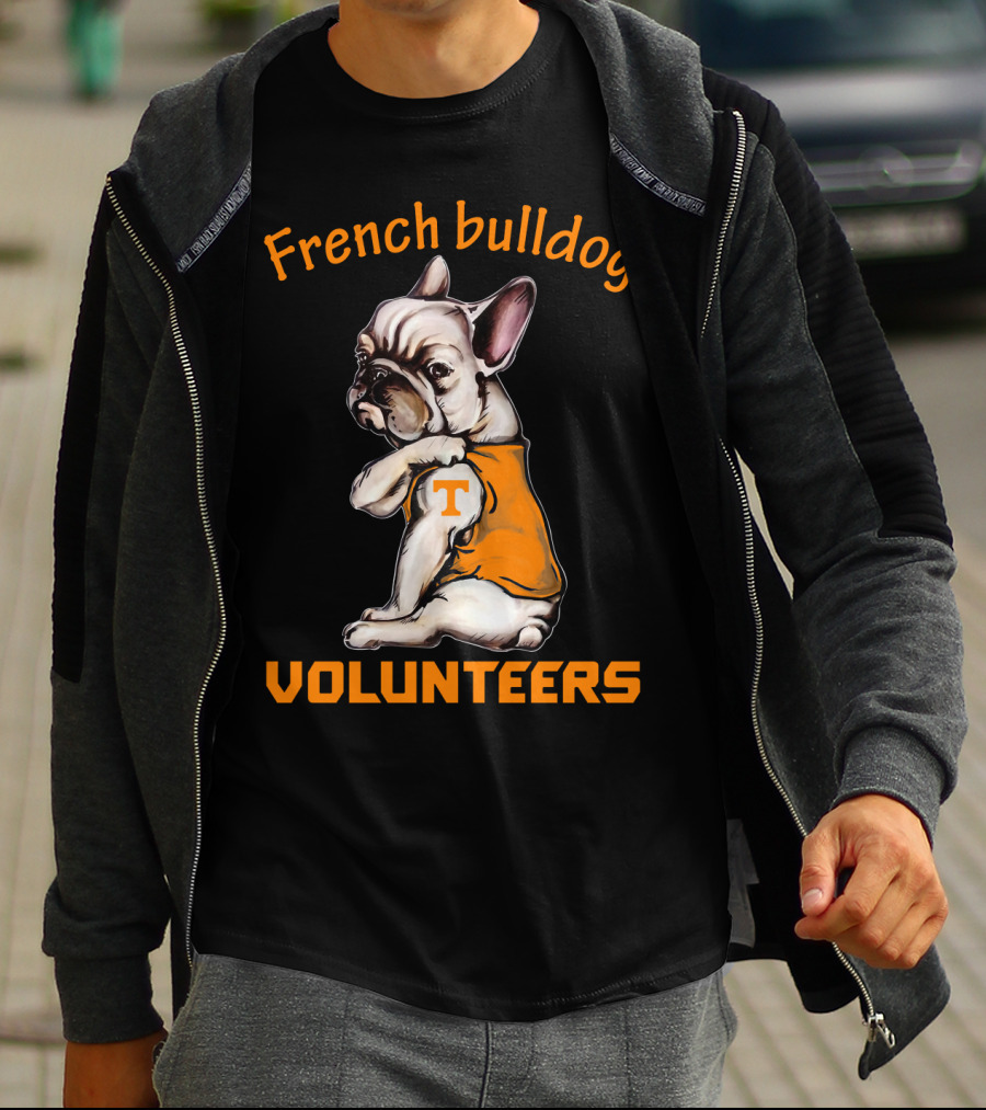 French Bulldog Tennessee Volunteers T-Shirt