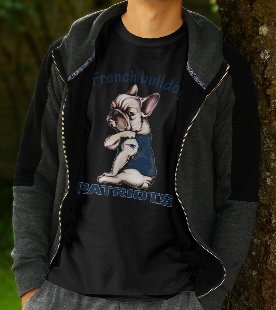 French Bulldog Patriots Nflnep Fd T-Shirt