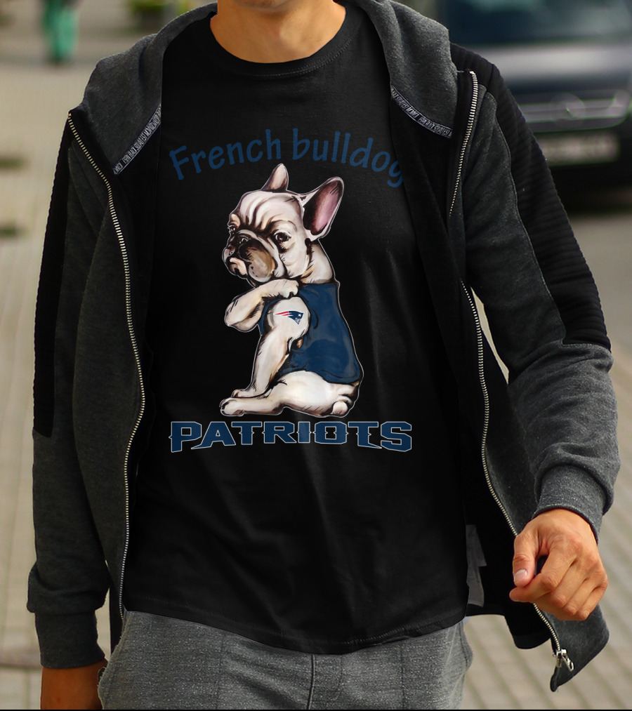French Bulldog Patriots Nflnep Fd T-Shirt