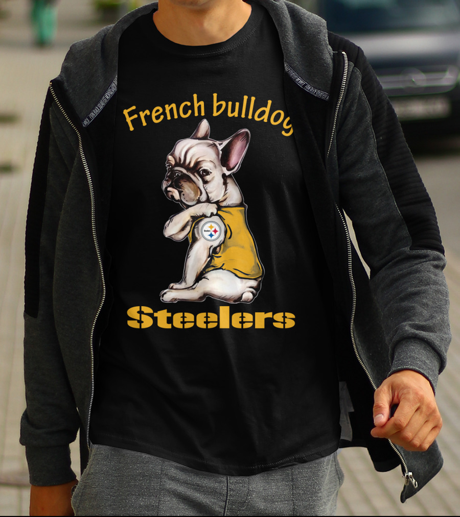 French Bulldog Steelers Nfl 38 Dh Ps Fd T-Shirt