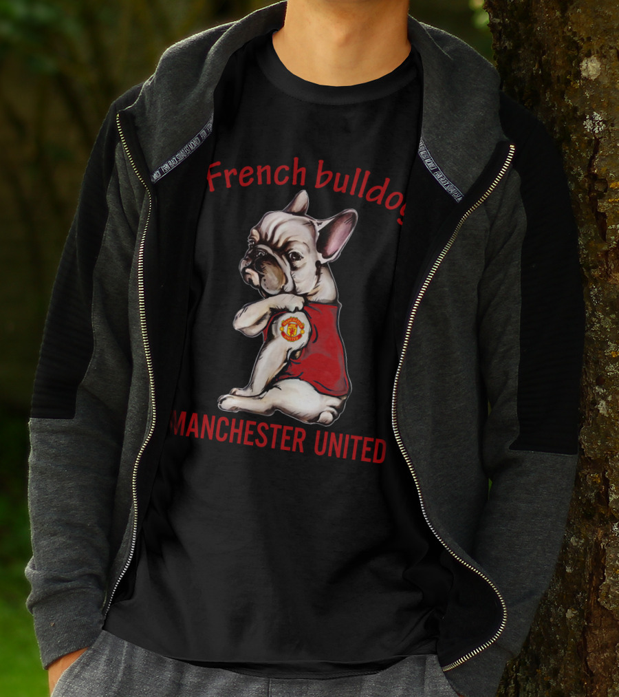 French Bulldog Manchester United T-Shirt