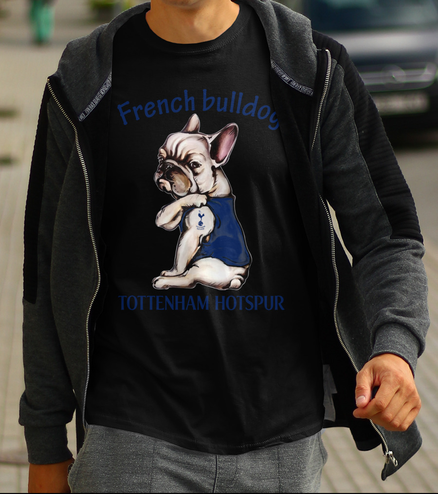 French Bulldog Tottenham Hotspur Fan 38 Football Dog Fd T-Shirt