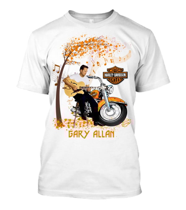 Gary Allan Harley Davidson Motorcycle Music Theme T-Shirt