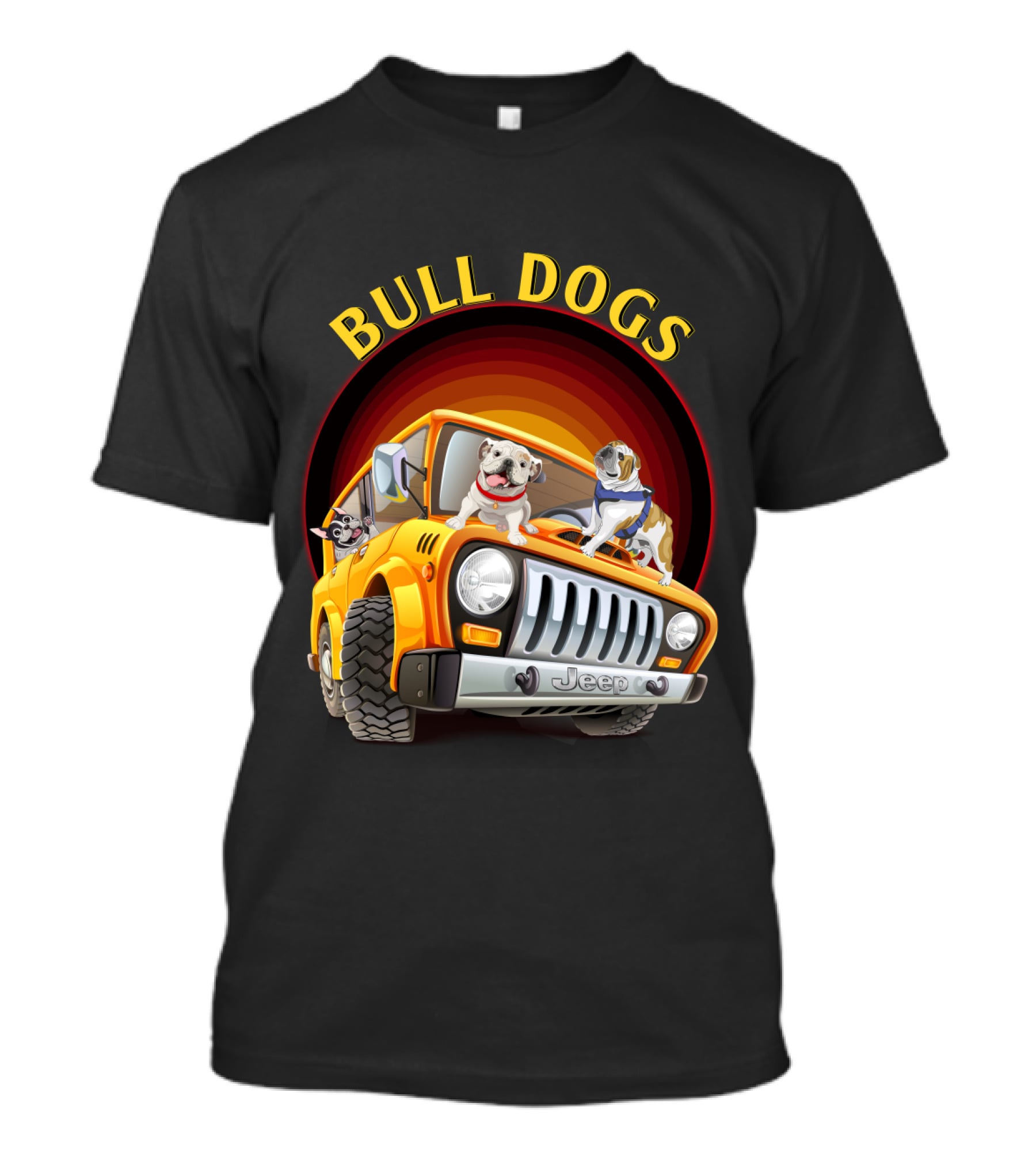 Bull Dogs Jeep Adventure Car 51 Dh T-Shirt