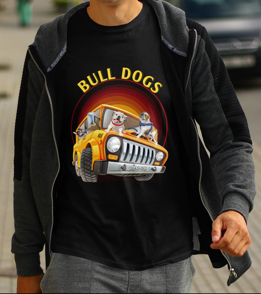 Bull Dogs Jeep Adventure Car 51 Dh T-Shirt
