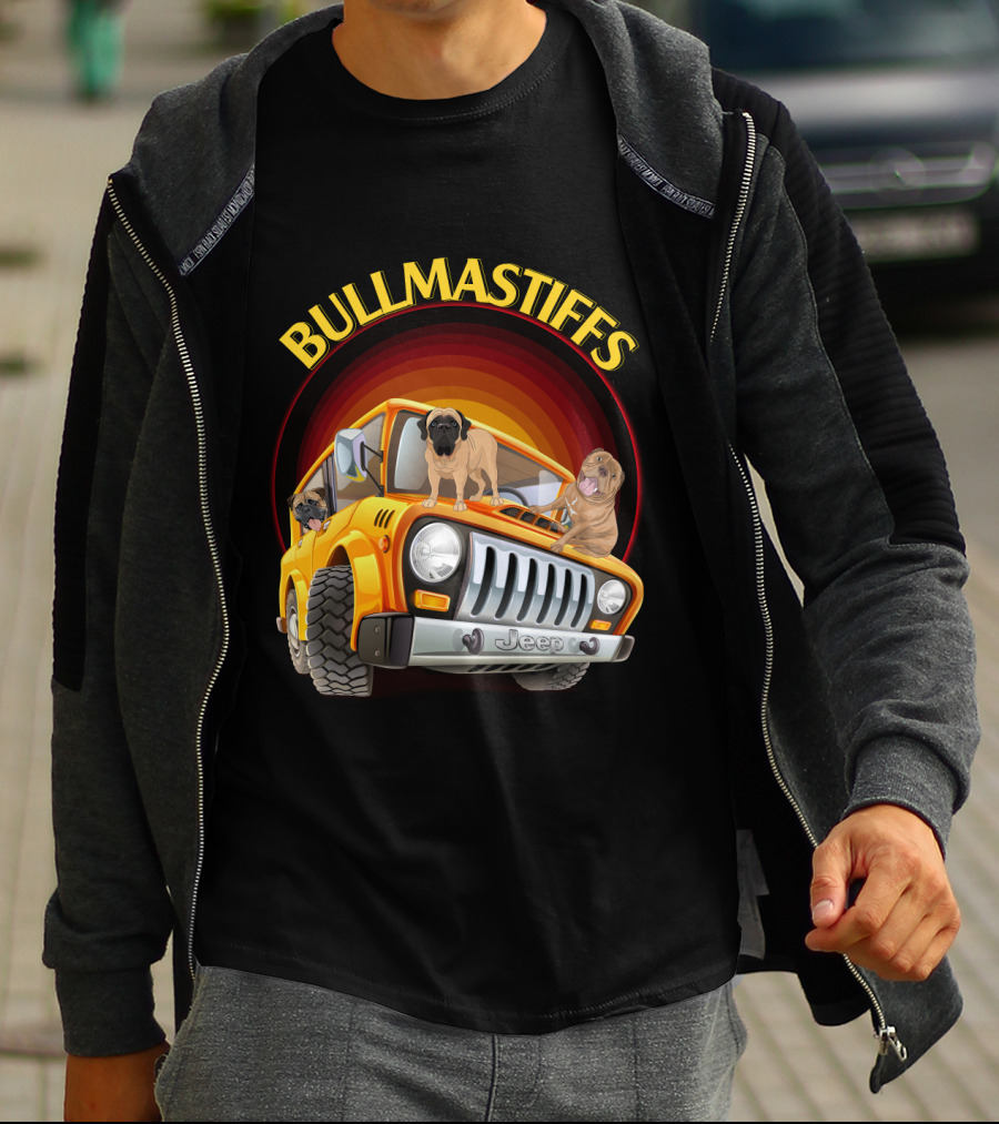 Bullmastiffs Jeep T-Shirt